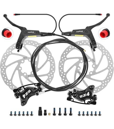 TEKTRO HD-M735 180mm Rotors Hydraulic Disc Brake Set F4 X R2